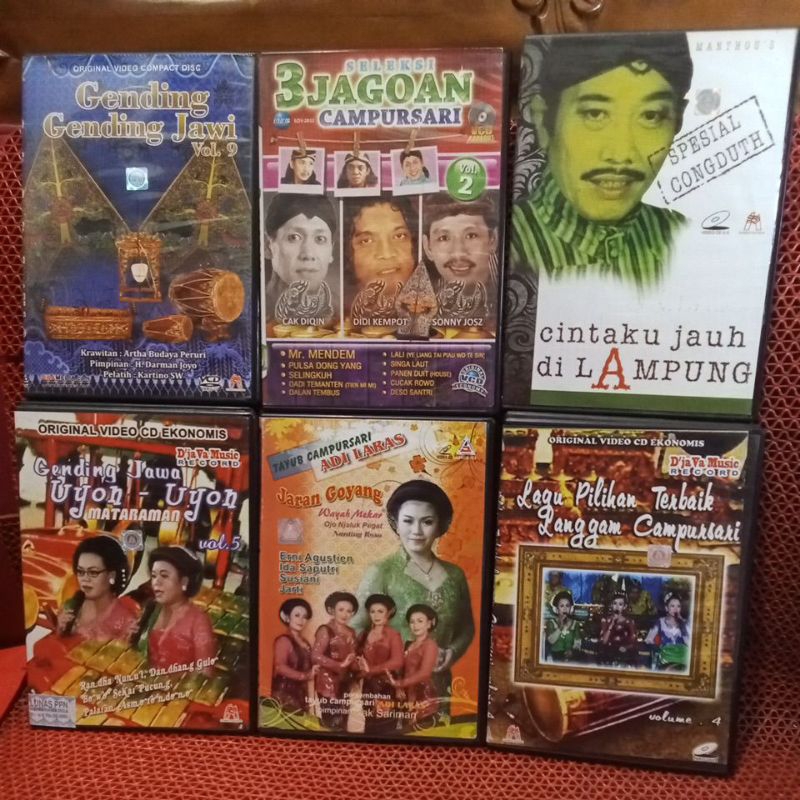 VCD KARAOKE LAGU" CAMPUR SARI 100% ORIGINAL Bebas pilih judul yang di inginkan.