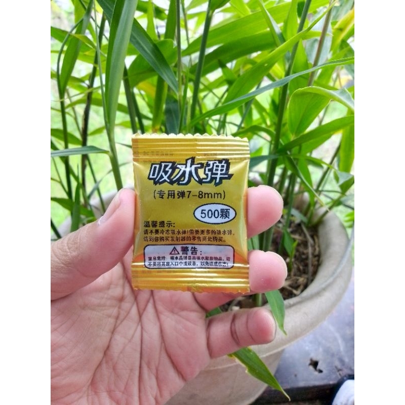 BB Water Gel/WGG 6-7 & 7-8mm Warna Biru Isi 500rds Untuk Spring Gravitasi atau WGB Blaster