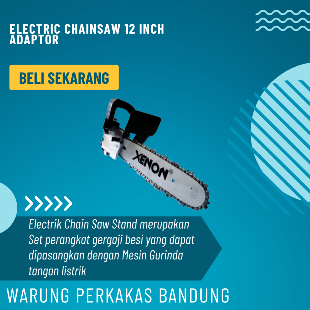 Electric ChainSaw 12 inch Adaptor Chainsaw Mini Pisau Gergaji Senso