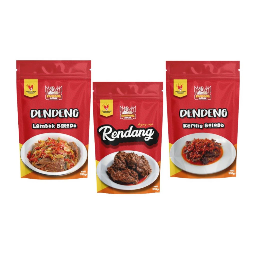 

Randangamak - Paket Triple E Dendeng Lambok & Daging Original 350GR