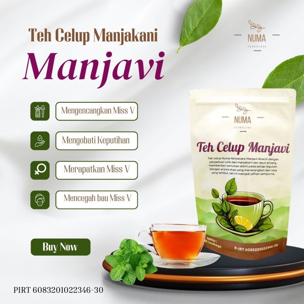

NUMA Teh Celup Manjakani Obat Keputihan Wanita Perapat Perawatan Miss V