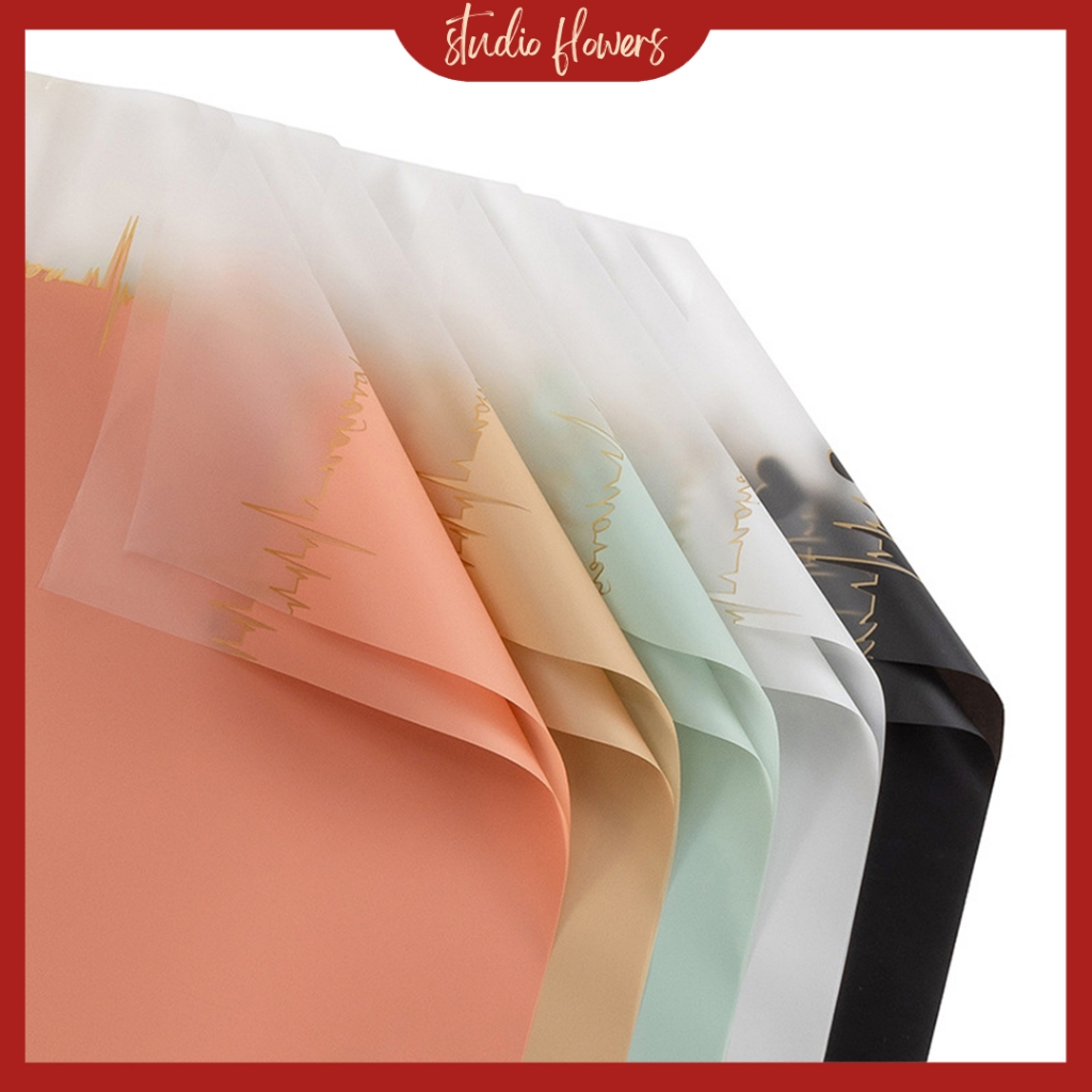 

Kertas Bunga Buket Transparant Frame List Love Flower Wrapping Paper Cellophane Florist KB6052