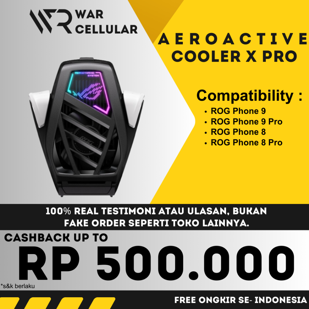 AEROACTIVE COOLER X FOR ROG PHONE 8 | AEROCOOLER | COOLER