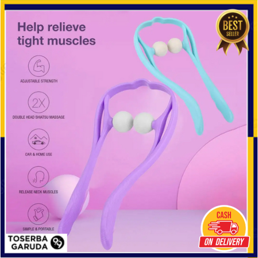 Alat Pijat Leher Manual Relaxing Rubber Ball Massager alat pijat kaki dan betis manual
