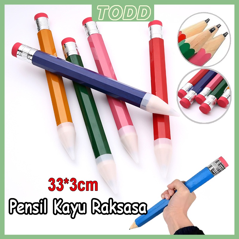

TODD Pensil Jumbo Besar 33 CM Mainan Pencil Pensil Jumbo Hiasan Photo Kado