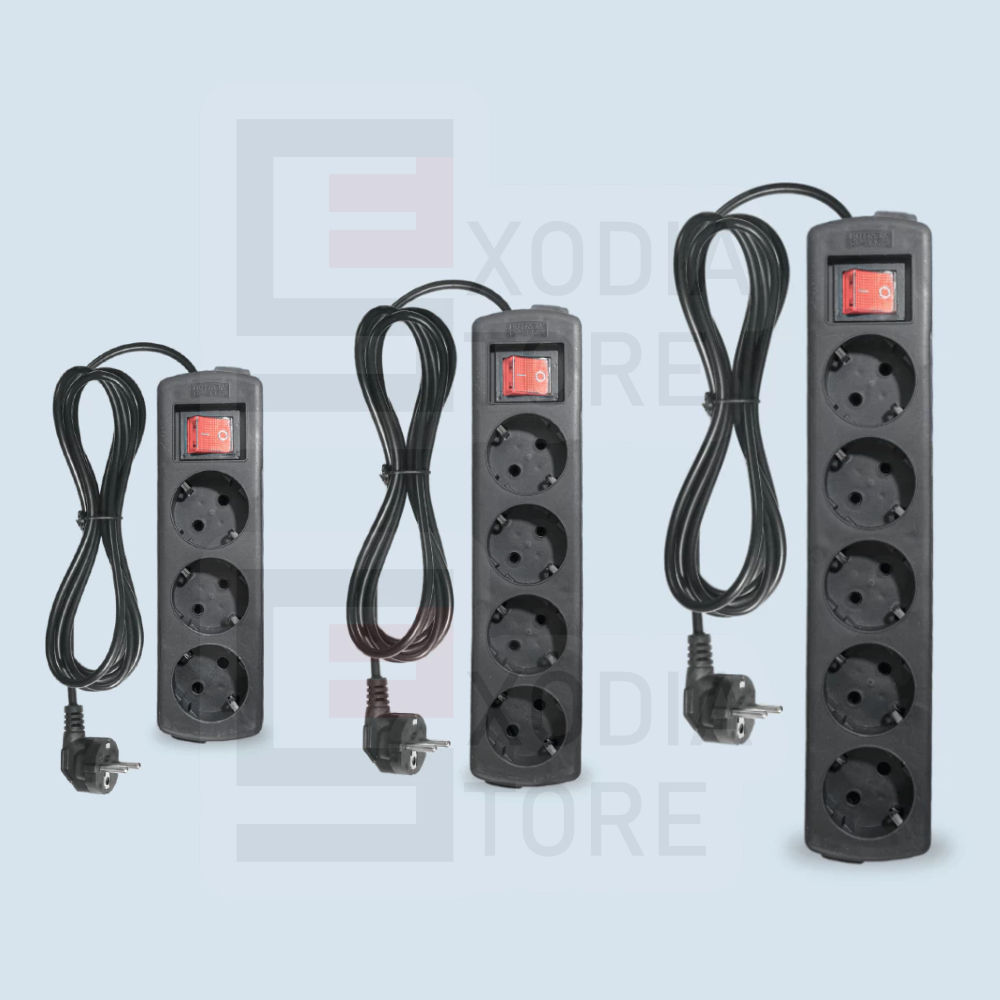 TERBARU DUTRON STOP KONTAK SWITCH ON/OFF SNI 3 LUBANG 4 LUBANG 5 LUBANG KABEL 3 METER & 5 METER