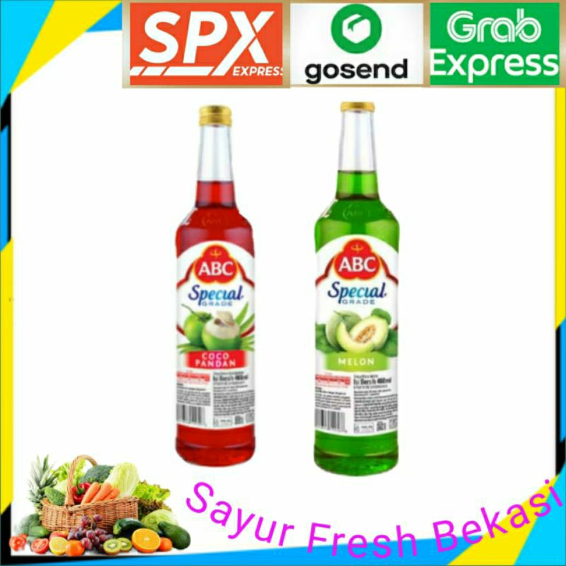 

Syrup/Sirup ABC Spesial Grade Melon/Choco Pandan 460ml (1 Botol).
