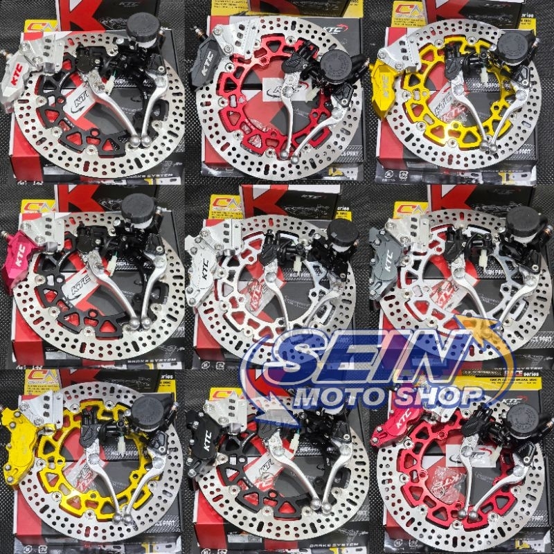 Paket Pengereman Ninja 250 Fi NINJA 250 2018 Kaliper 4p Ktc Disc 320 Master Rem Ktc Ninja