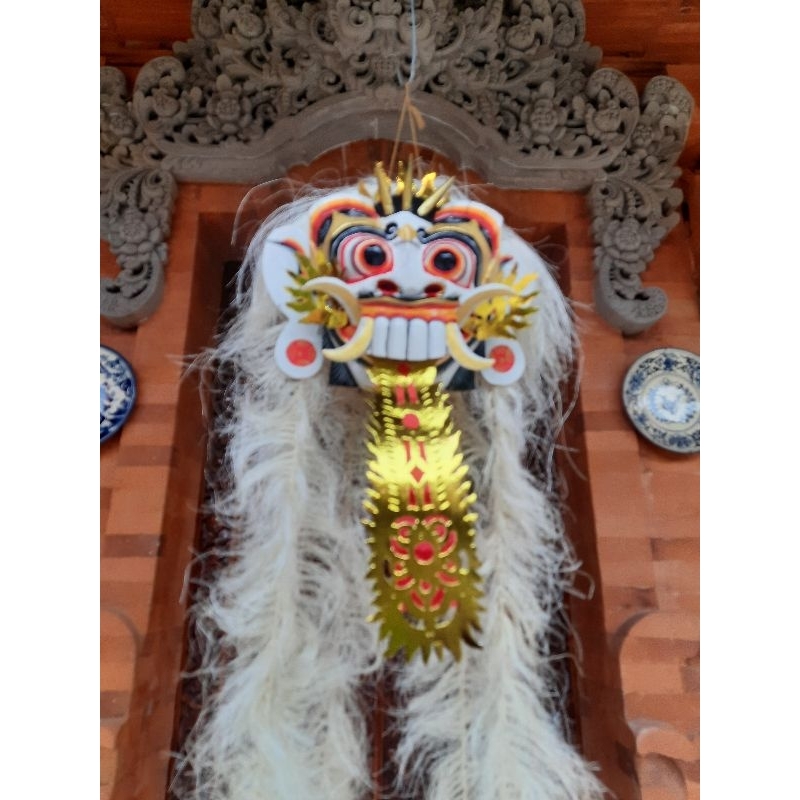 Topeng/Tapel Rangda Mini Khas Bali plus Rambut