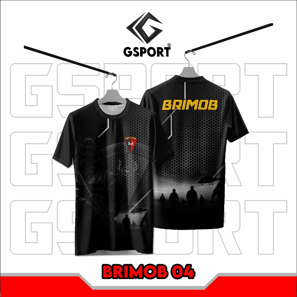 BAJU Jersey Brimob 04 BISA CUSTOM NAMA DESAIN jersey polisi brimob jersey costum brimob premium