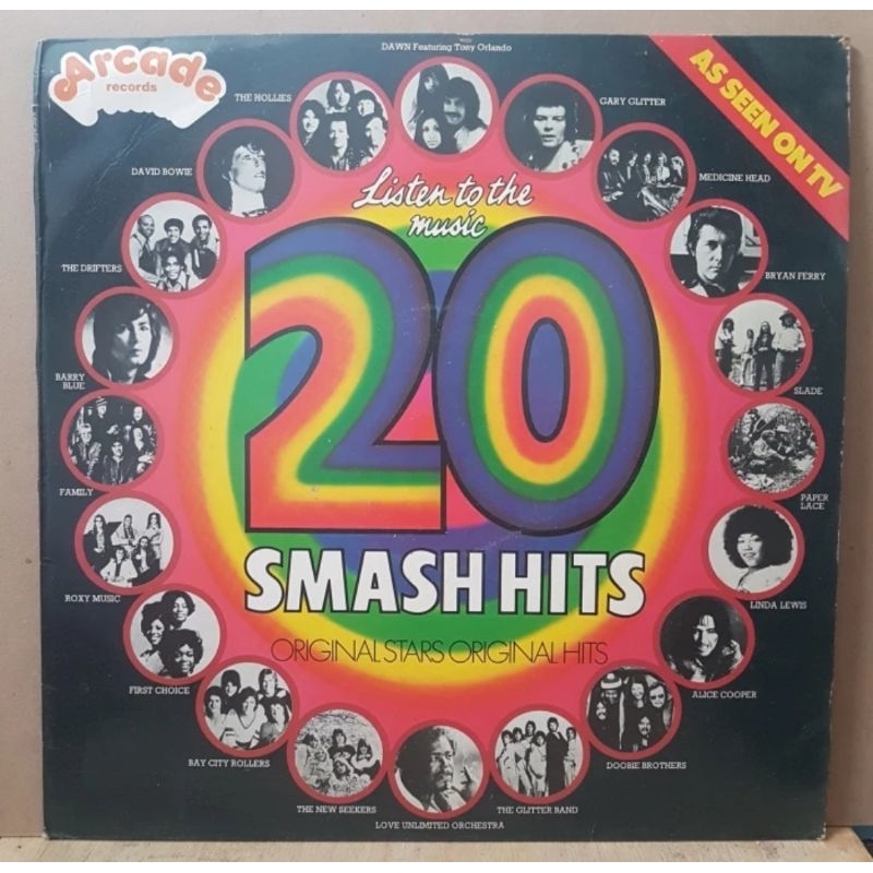 Vinyl Piringan Hitam 12 inch The Hollies, Alice Cooper dll - Listen To The Music