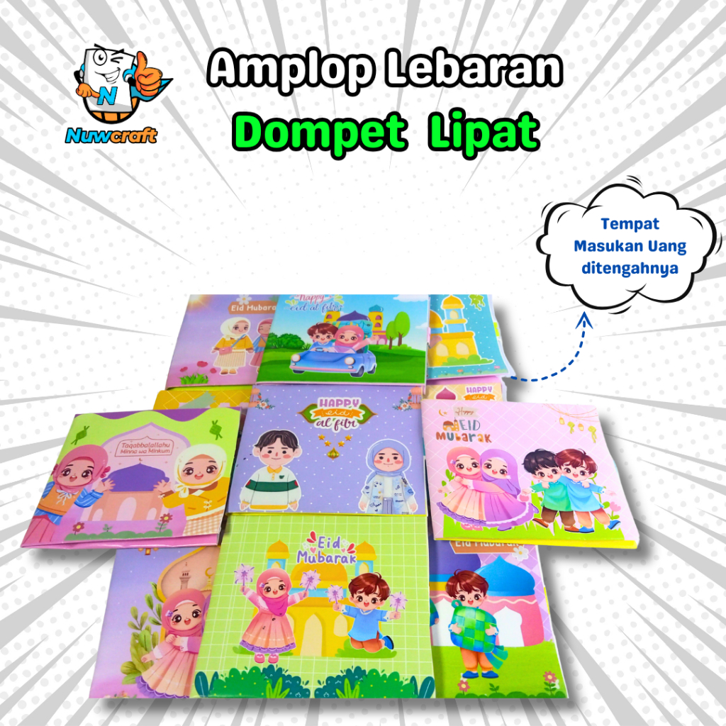 

Amplop Lebaran 3D Dompet Lipat – Unik, Elegan, & Muat Banyak Uang THR!