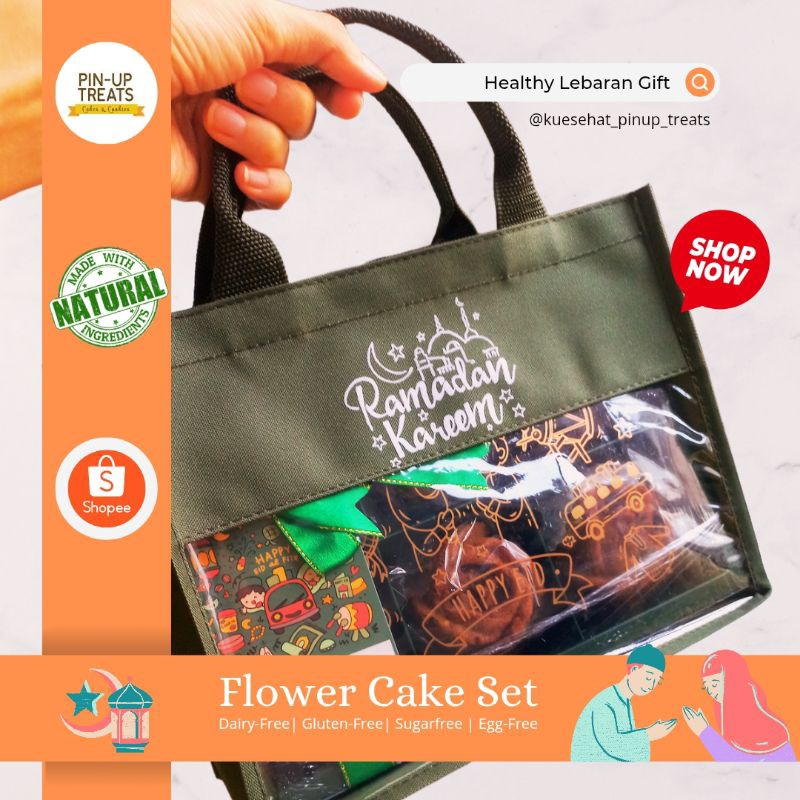 

Eid Idul Fitri Guilt Free Flower Cake Hamper Set