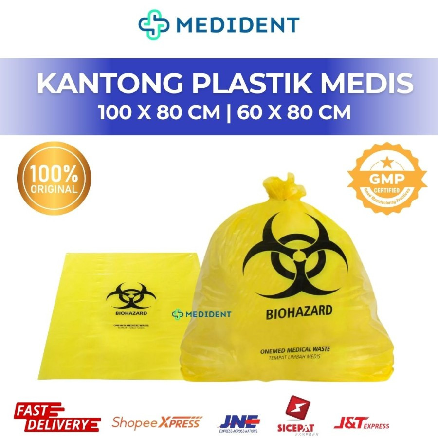 Plastik Sampah Biohazard/Kantong Sampah Biohazard/Plastik Limbah Medis