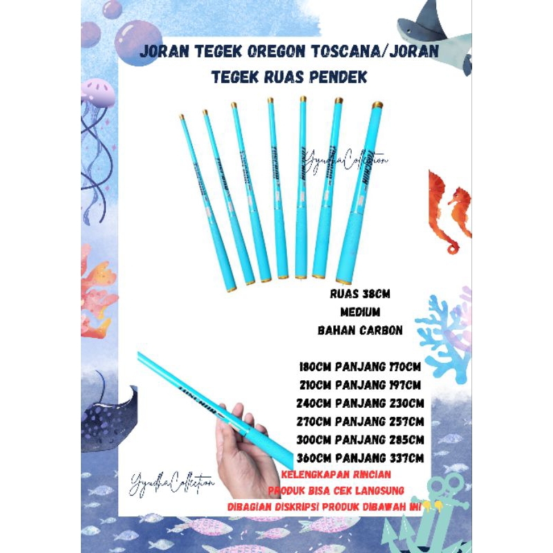 Joran Tegek Carbon OREGON TOSCANA/Joran Tegek Ruas Pendek