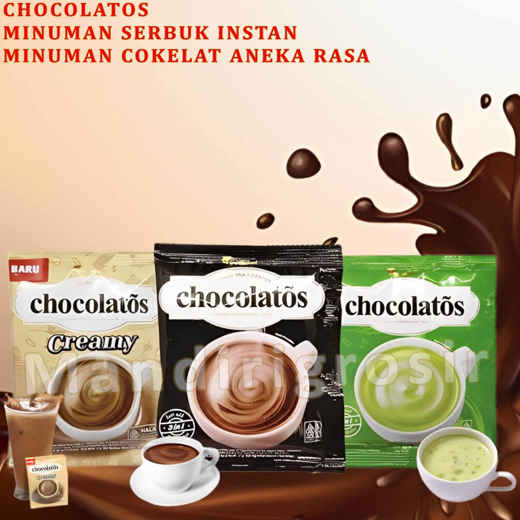 

Minuman Bubuk Cokelat Instan * Chocolatos Drink * Minuman Cokelat Aneka Rasa * 1 Renceng