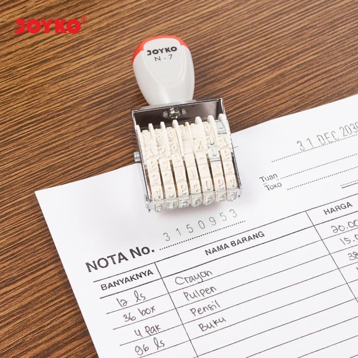

Number Stamp / Stempel Angka / Nomor Joyko N-7 / 7 Digits