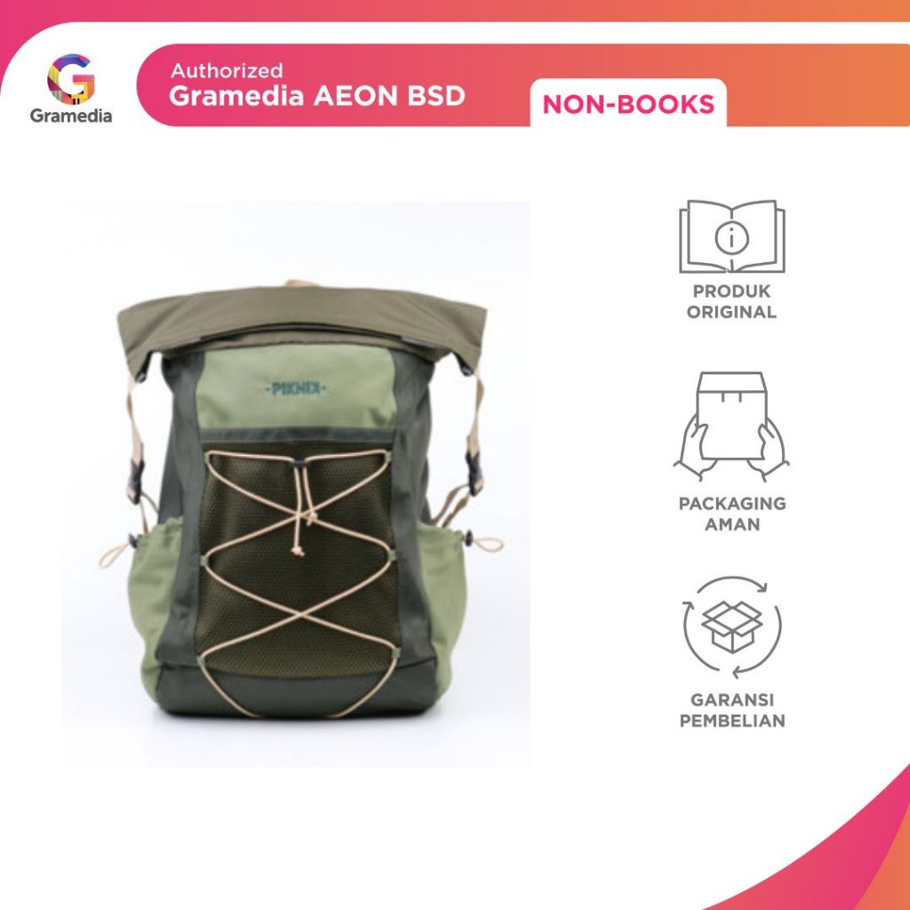 GRAMEDIA AEON BSD - PIKNIK BACKPACK CAPETOWN ARMY