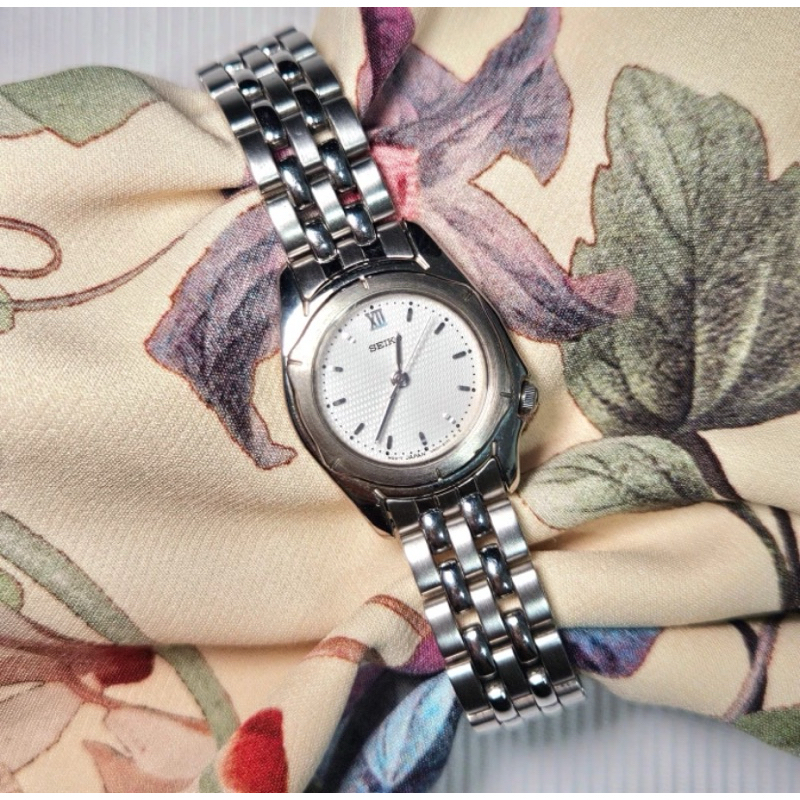 Jam Tangan Wanita Vintage Seiko Original Textured Dial