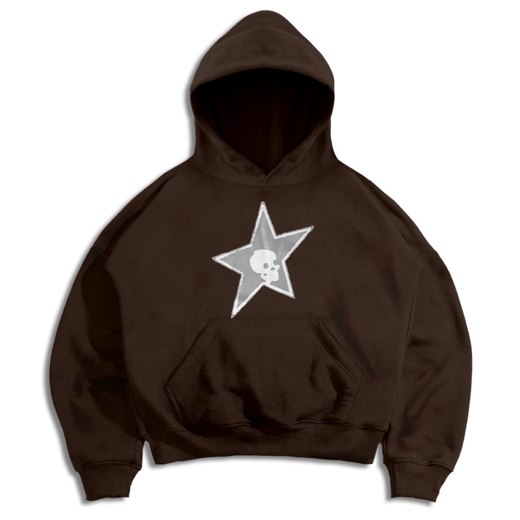 Hoodie Boxy oversize Fillingstreet - Doom Brown