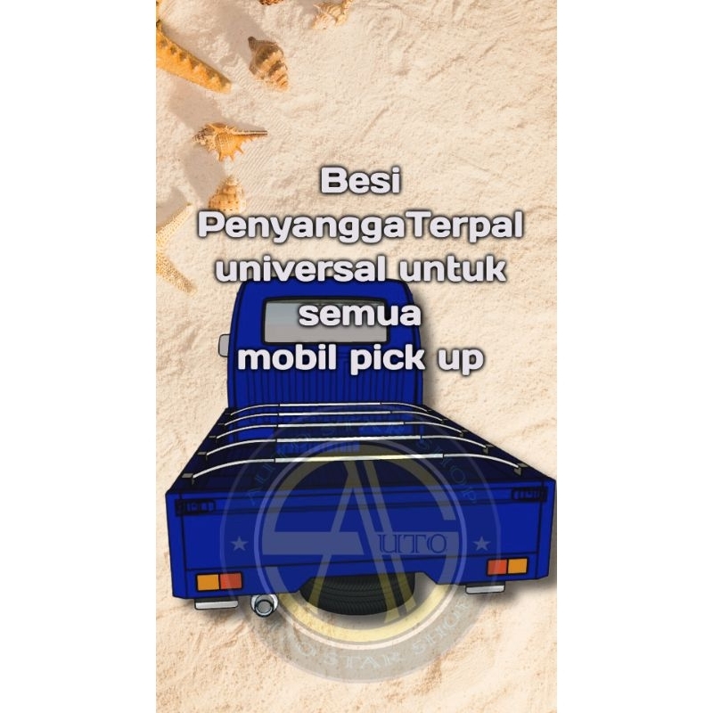 Besi penyangga Terpal Bak Pick up universal bisa semua mobil pick up.