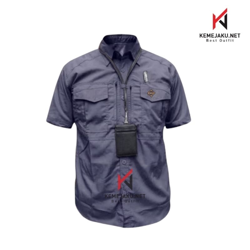 kemeja tactical pria wanita lengan pendek//kemeja lapangan lengan pendek//baju kemeja lengan pendek