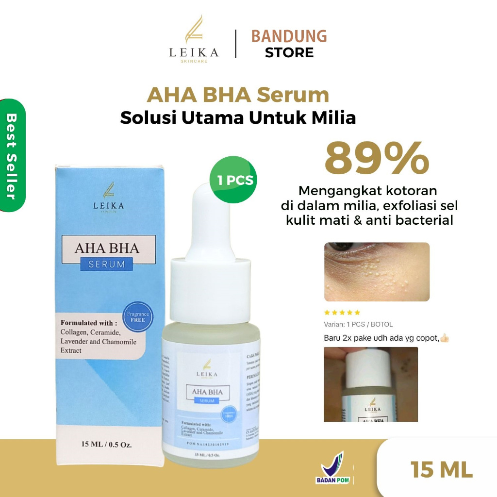 Leika Skincare Serum AHA BHA untuk Wajah