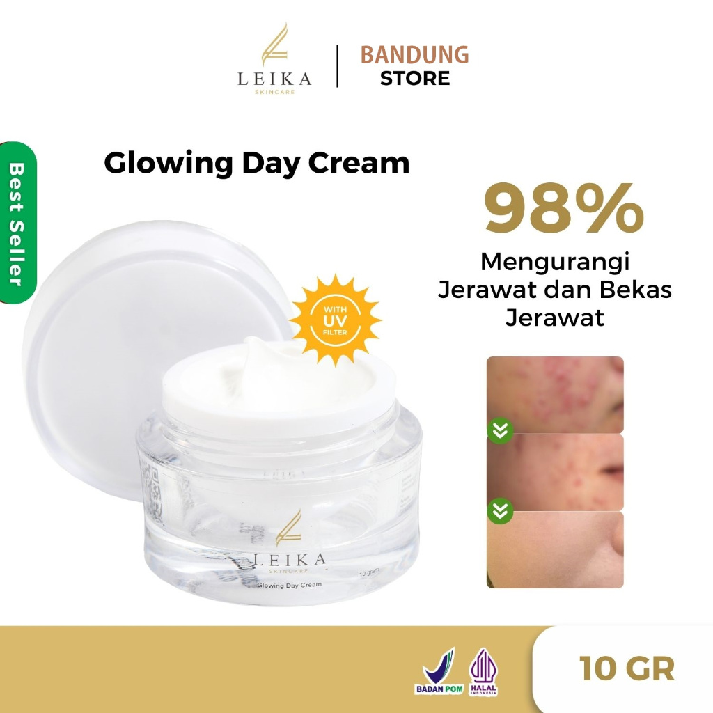 Leika Skincare Glowing Day Cream untuk Wajah