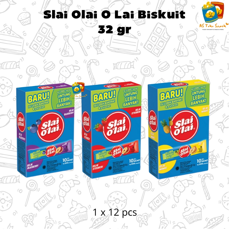 

Slai Olai O Lai Biskuit 32gr (1 Box Isi 10)