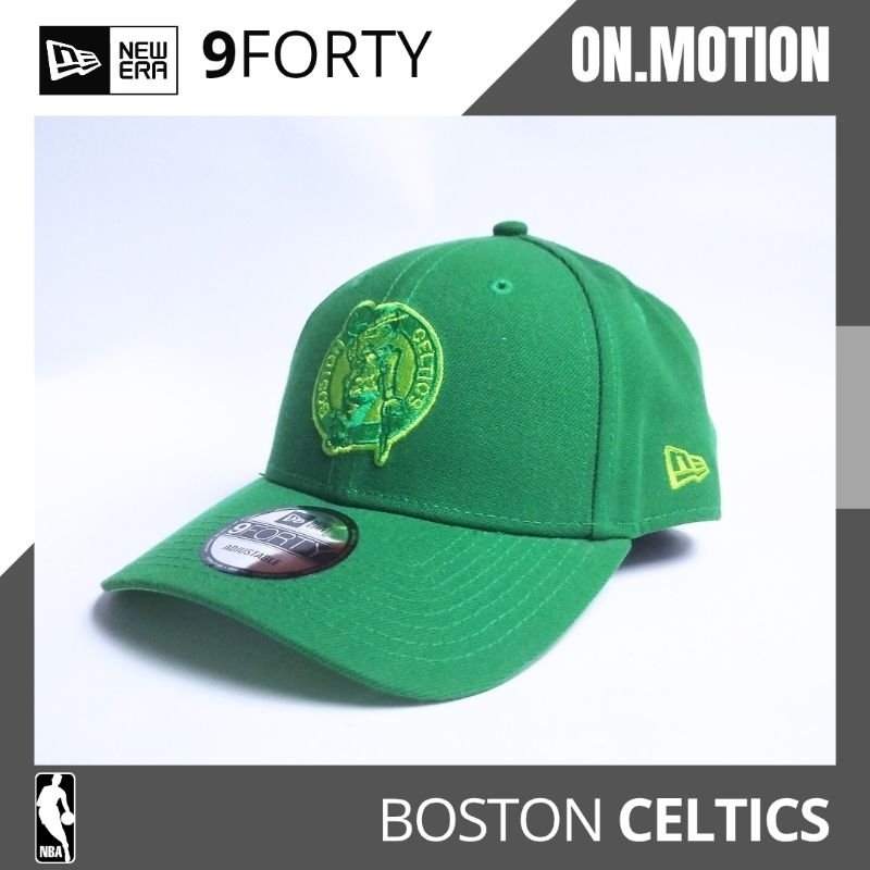 Boston Celtics NE ORIGINAL 940 Q123 Mono Hijau Topi Baseball