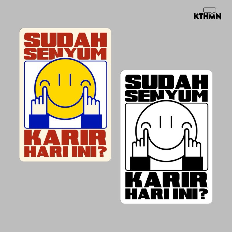 

Senyum Karir (Pack) - Vinyl Sticker | SS - 157