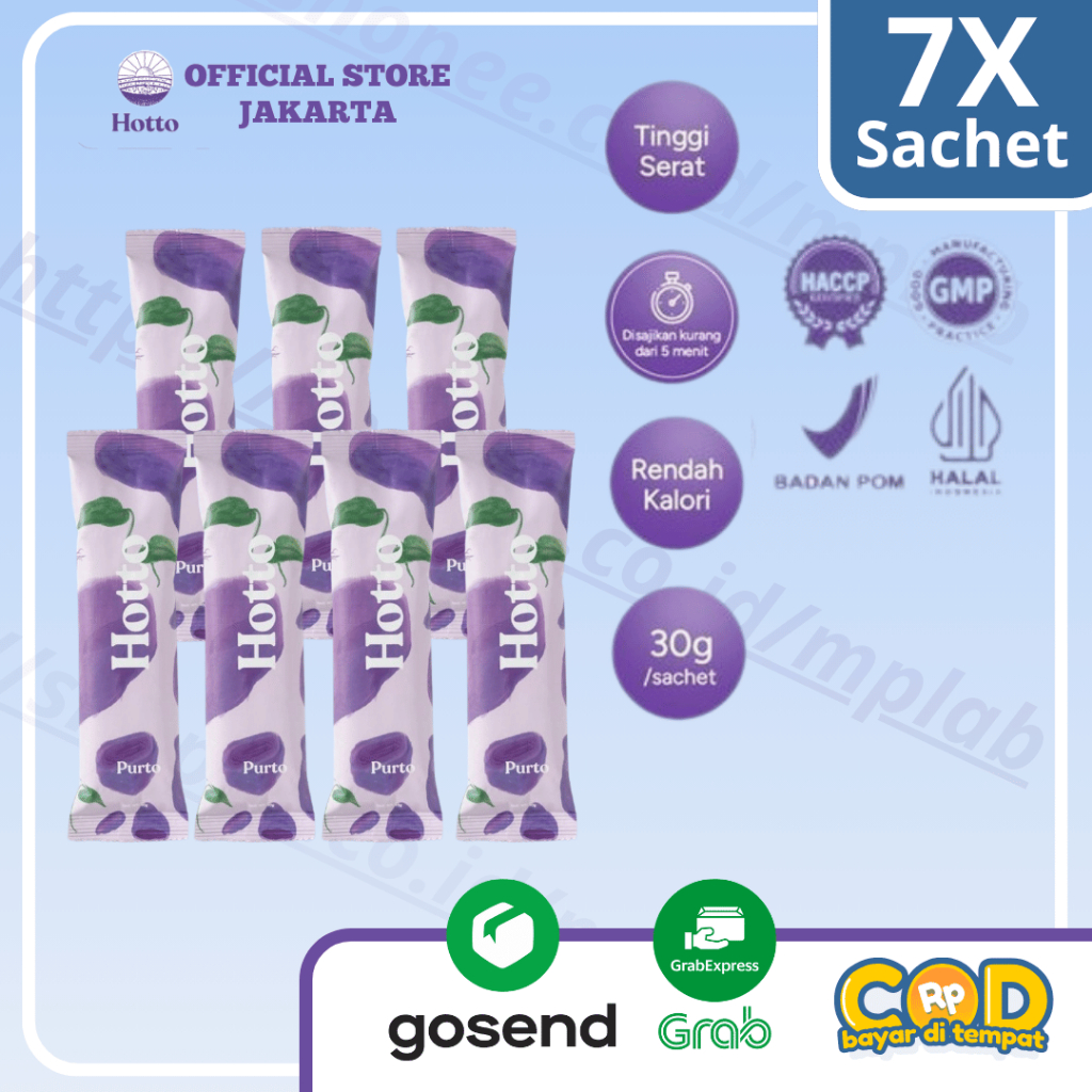

[FLASH SALE] ] 7 Sachet (Kemasan Travel Pack) Hotto Purto Official Jakbar Multigrain HALAL dan BPOM