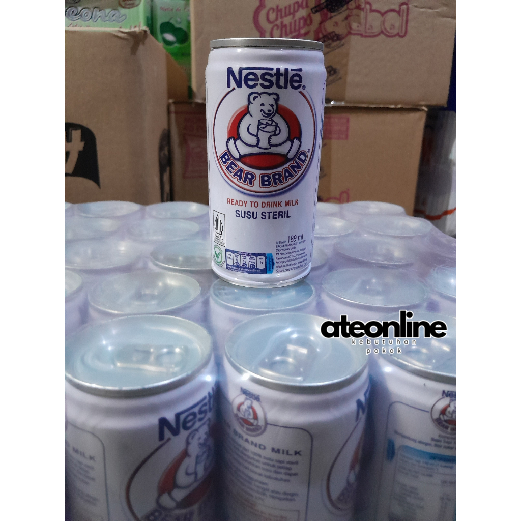 

Bear Brand Susu Steril 189ml [isi 30 kaleng]
