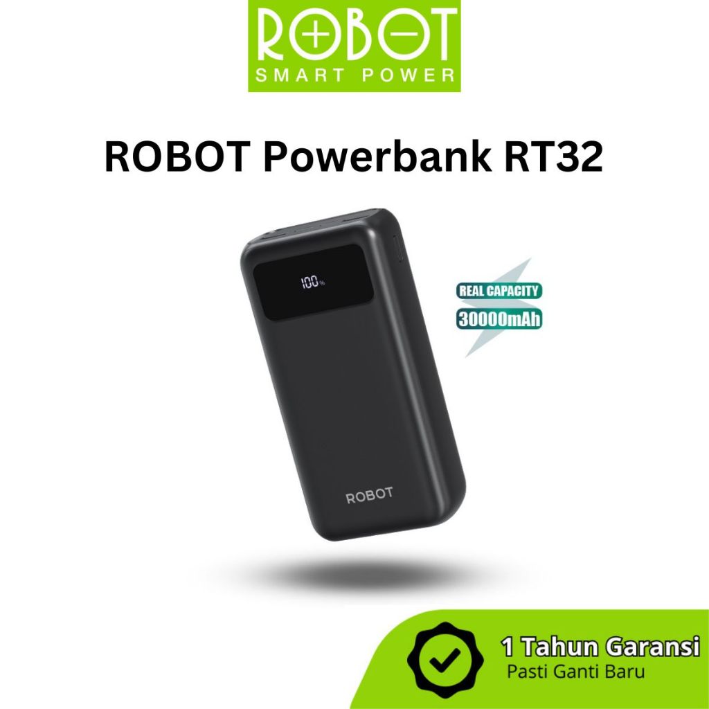 ROBOT RT32 PowerBank 30000mah Quick Charging