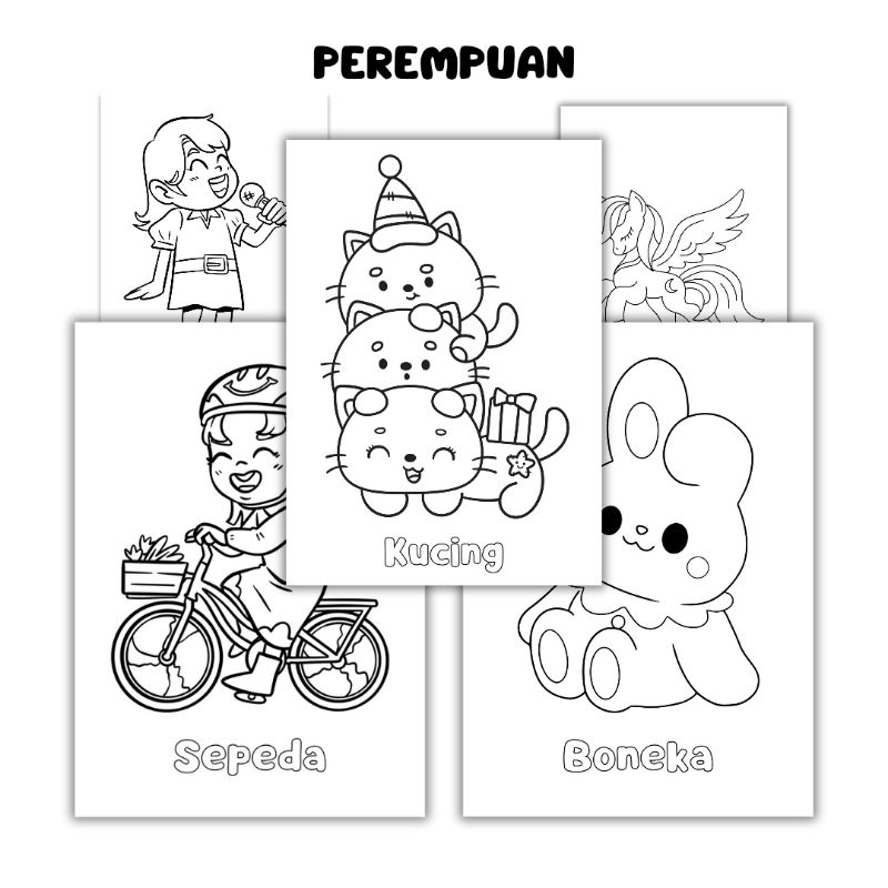 

50 Gambar Mewarnai Anak Berbagai Macam Tema