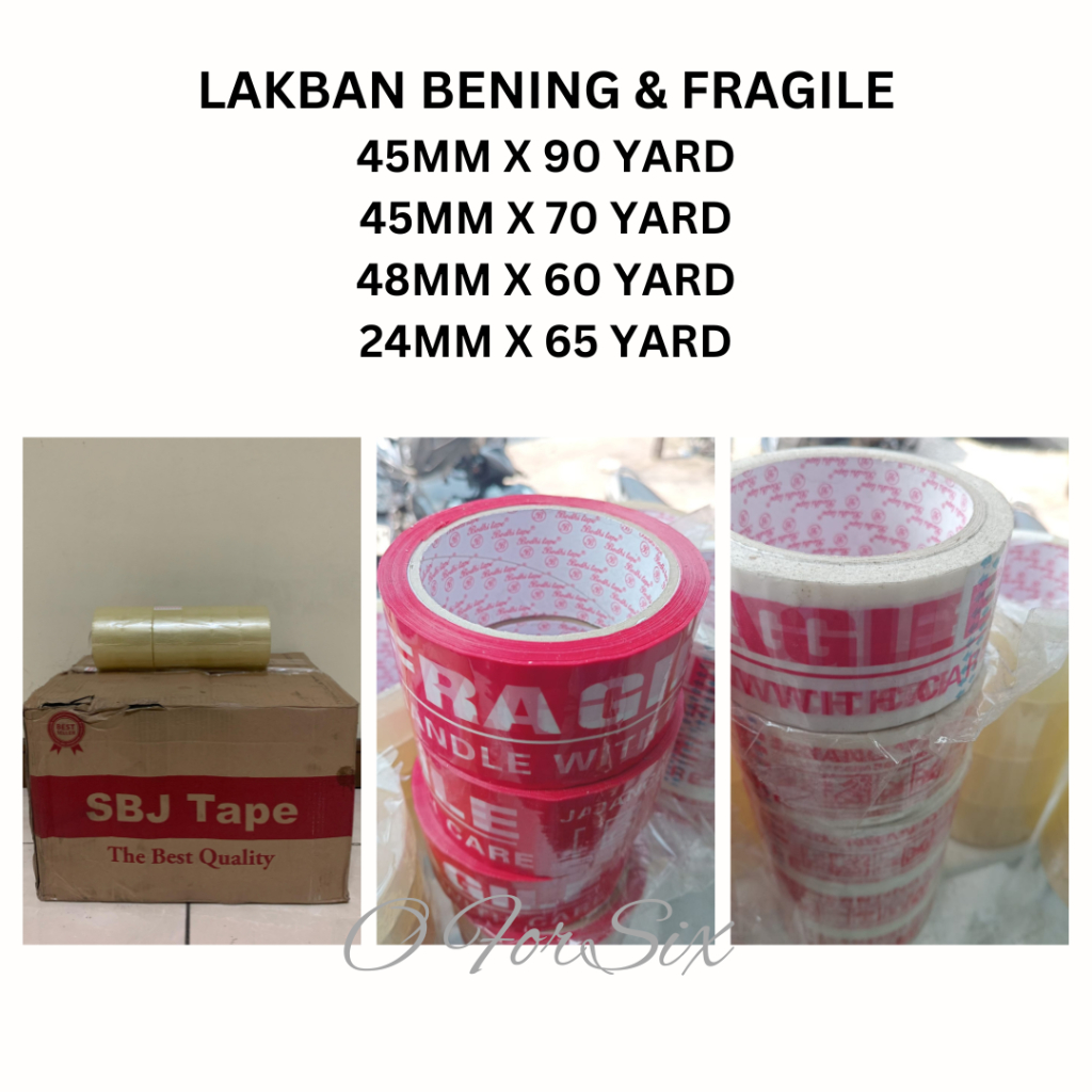 

Lakban BENING & FRAGILE - Premium Sangat Kuat