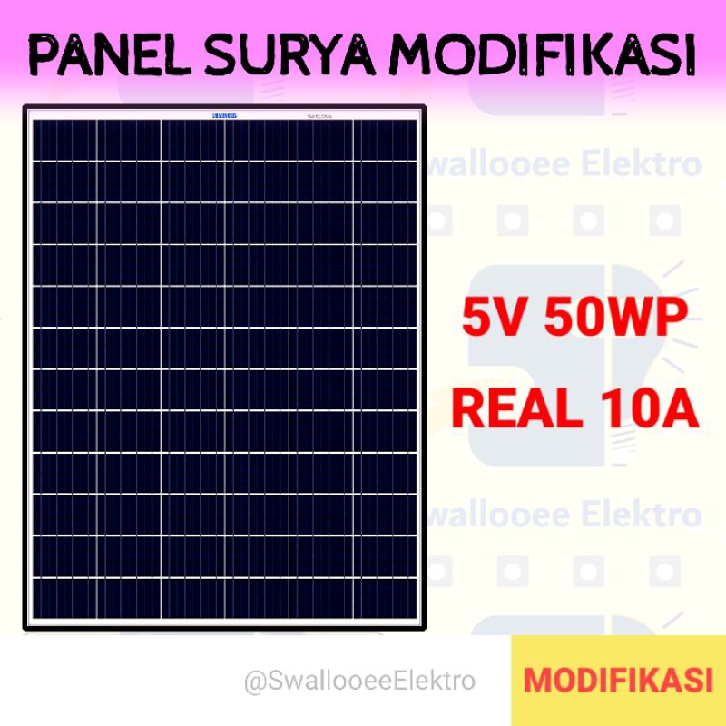 Solar panel panel Surya 5V 30WP 6A- 20WP 4A - 10WP 2A 5V Modifikasi solar panel