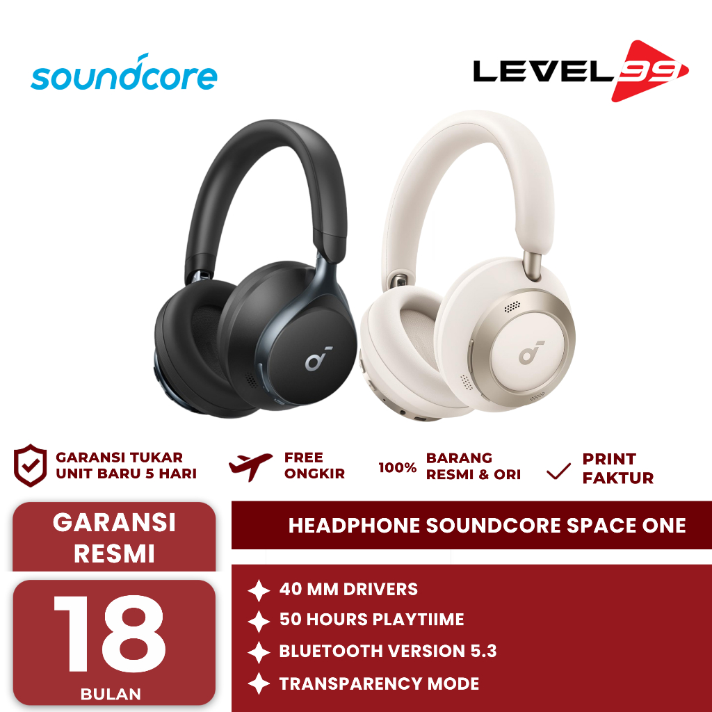 Headphone Bluetooth Soundcore Space One - A3035