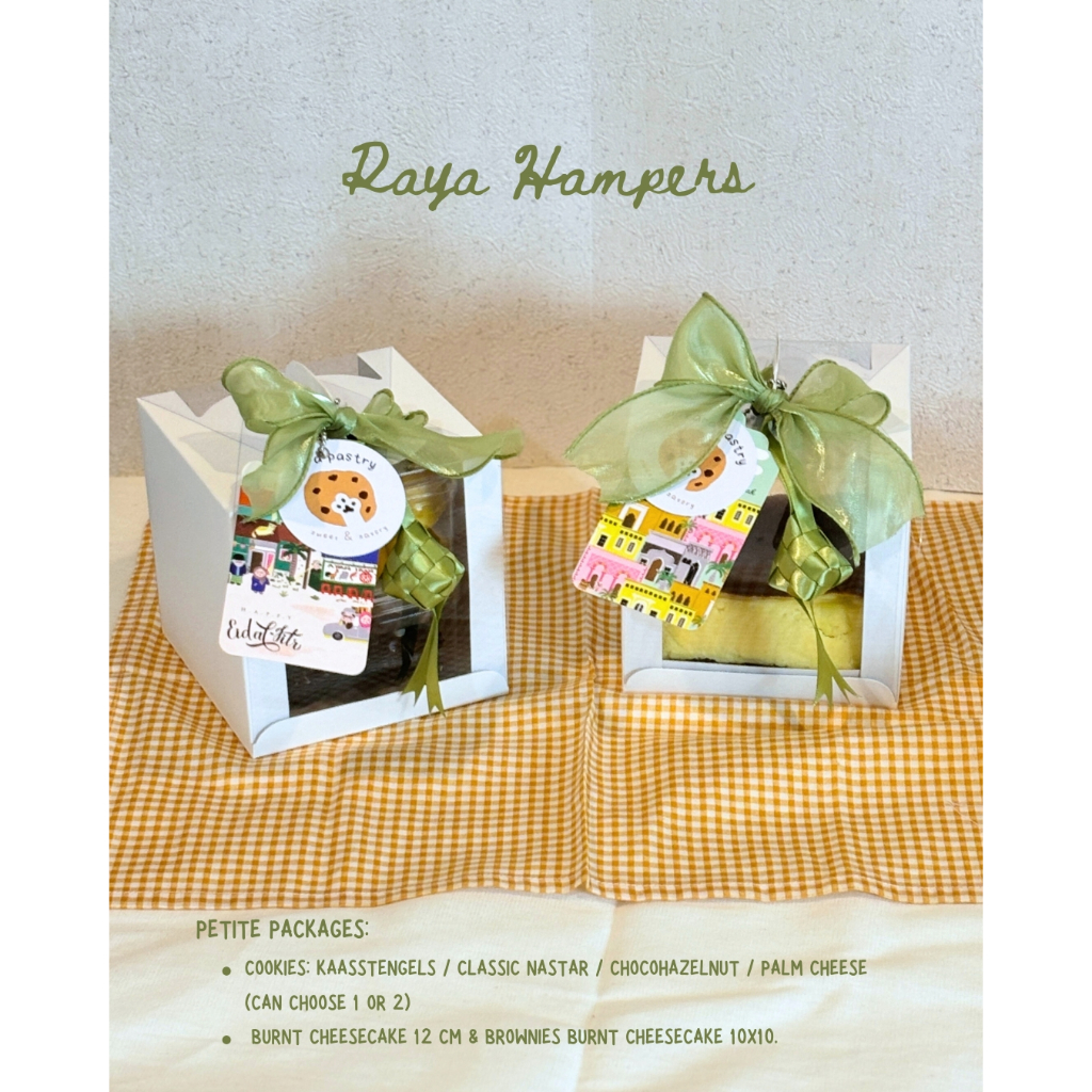 

Hampers Idul Fitri (Petite Package) - Premium Kue Kering, Brownies, Cheesecake