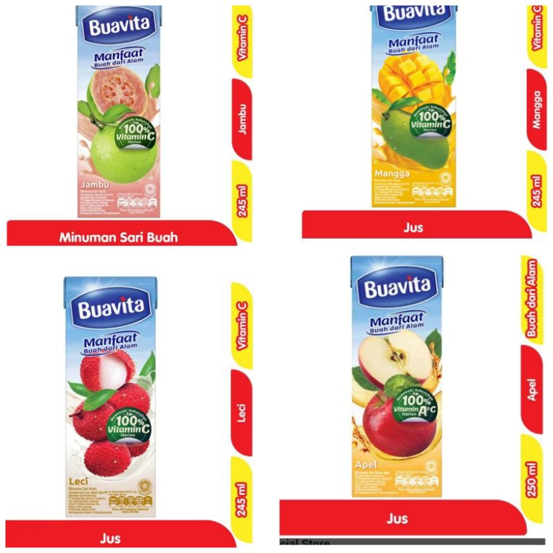 

Buavita 250ml Minuman Jus buah