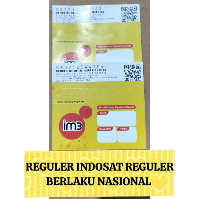 PERDANA SEGEL INDOSAT EXP 30 NOVEMBER 2026 TIDAK BISA DI REGIS LANGSUNG
