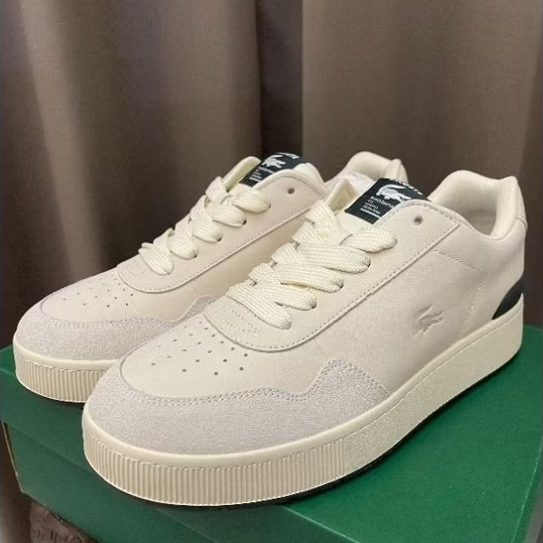 Lacoste Leather Sneakers, off white color. with box original