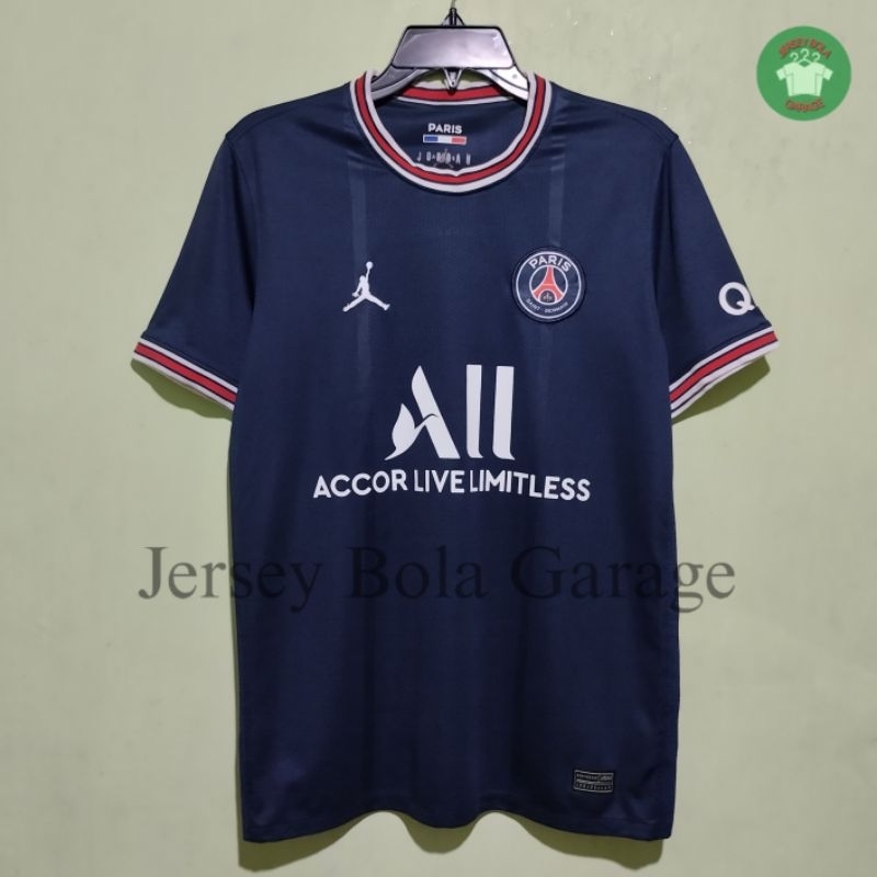 Jersey Bola PSG Parls Salnt Germaln Home 2021 2022 Mbappe