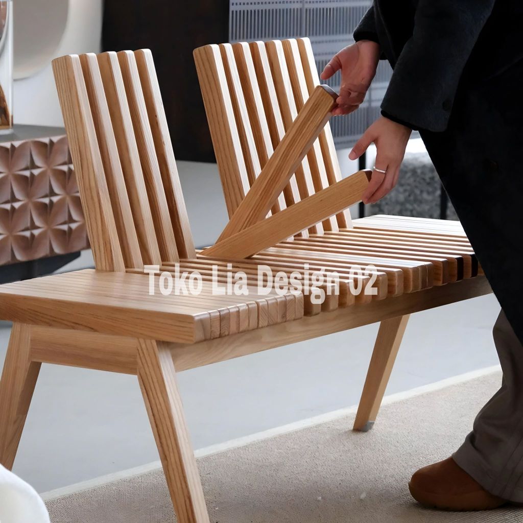 Kursi kayu jati unik bisa dilipat meja duduk banco-PROTOTYPE meja+kursi serbaguna furniture lipat