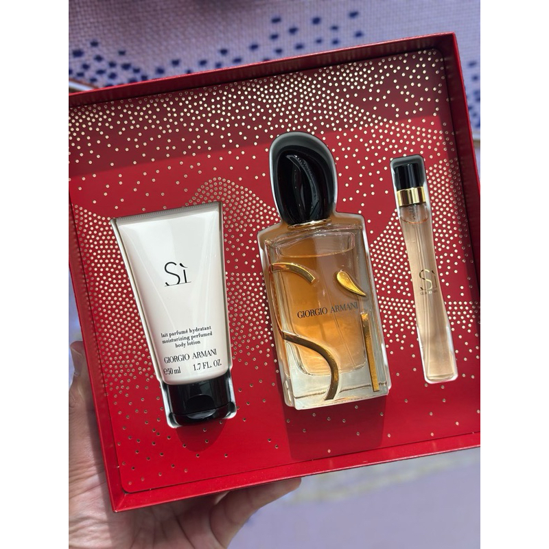 Giorgio Armani Si EDP 100ml Set (Si EDP 100ml +10ml + Body Lotion 50ml)