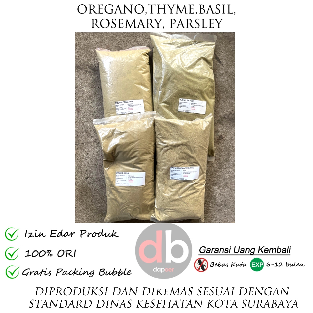 Oregano Bubuk | Rosemary | Basil | Parsley | Thyme | Sage