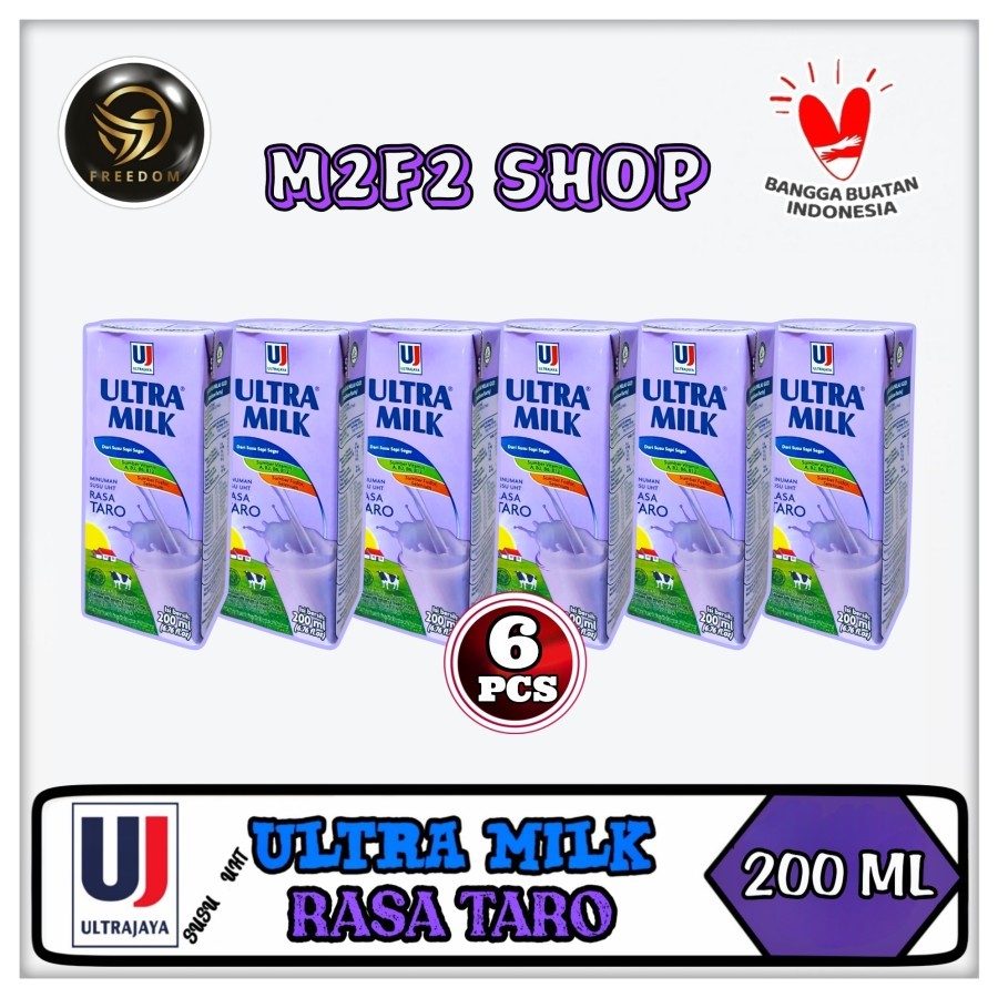 

Susu Ultra Milk Rasa Taro Kotak UHT - 200 ml (Kemasan 6 Pcs)