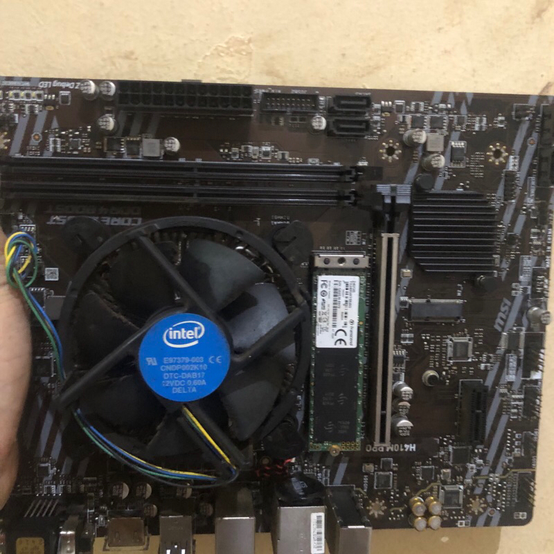 mobo H410 M Ram 8Gb ssd 240 Gb Psu 500 W
