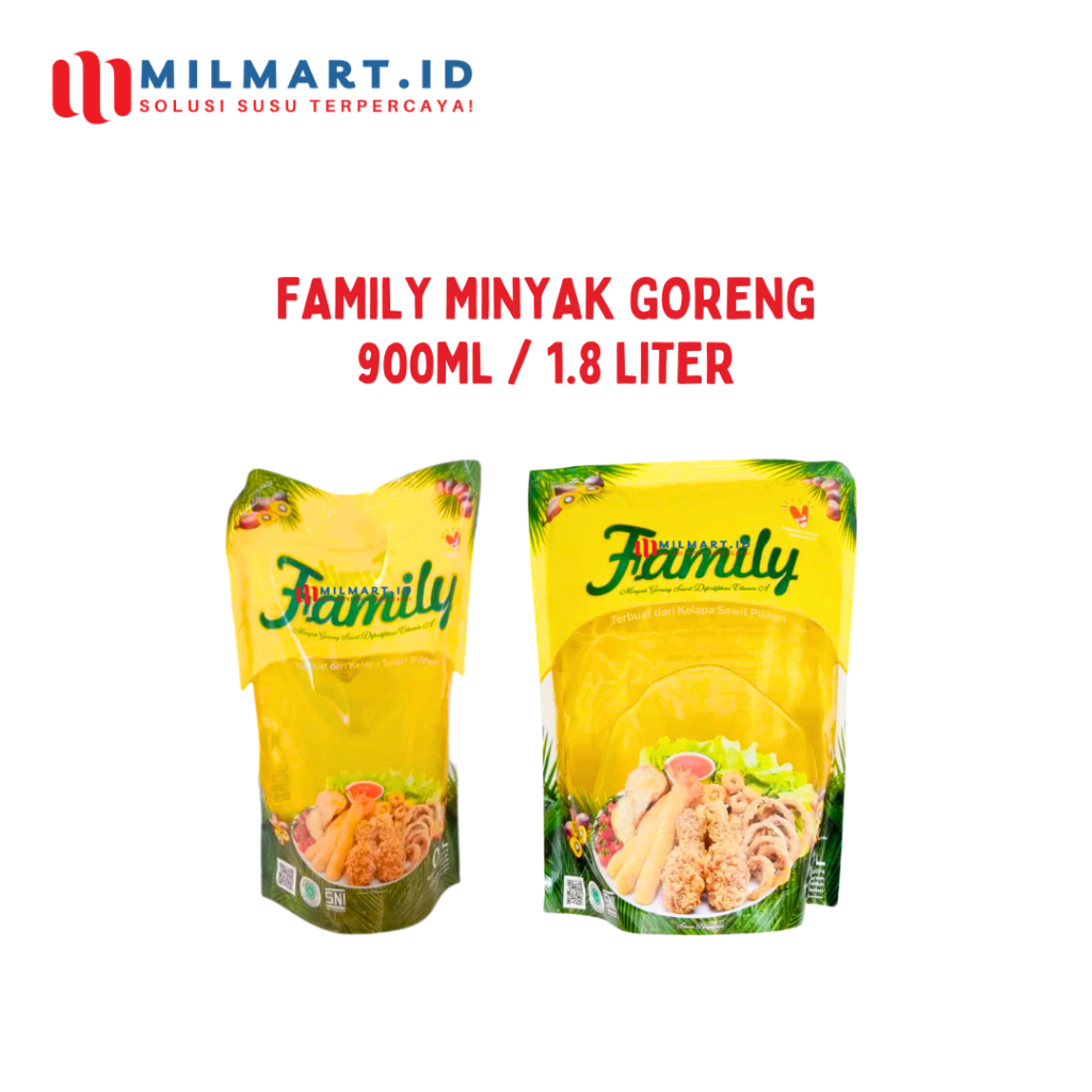 

FAMILY MINYAK GORENG SAWIT MINYAK MASAK POUCH 900ML/1.8LITER/1800ML