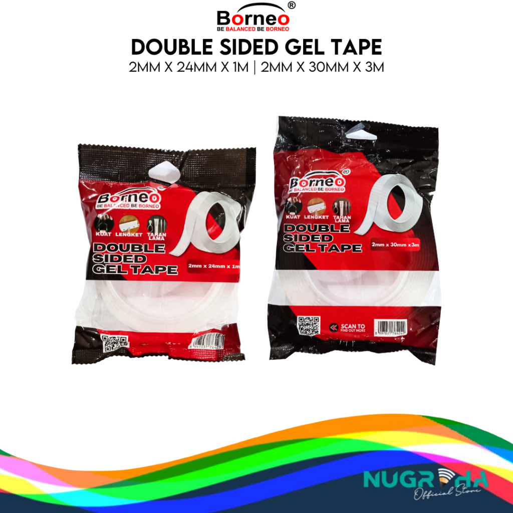 

Borneo Murah Best Seller Perekat Double Side Clear Mounting Tape